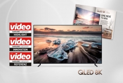 독일 AV 전문 평가지 '비디오(Video)'가 삼성전자 ΄QLED 8K΄ TV를 최고의 TV라고 호평했다. 사진=삼성전자