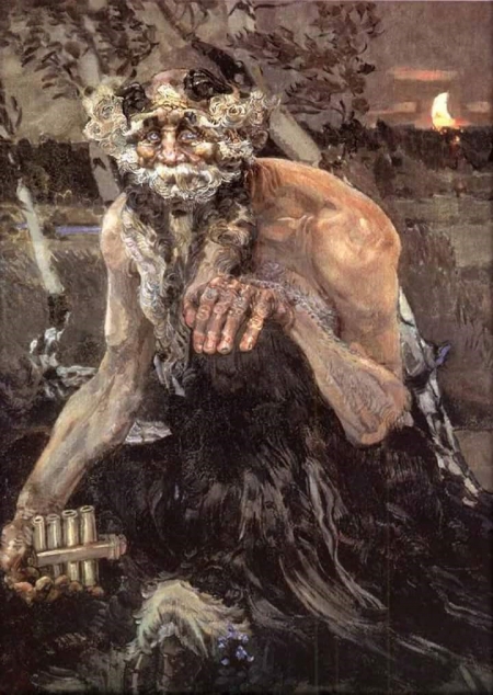 ‘판’ 1899년, 미하일 브루벨(1856-1910), 캔버스에 유채, 124х106.3cm, 트레챠코프 미술관, 모스크바