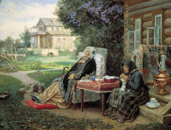 ‘모든 것은 과거에’ 1889년, 바실리 막시모프(1844-1911), 캔버스에 유채, 72 х 93,5, 트레챠코프 미술관, 모스크바