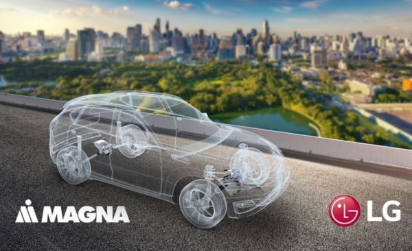 LG전자와 세계 3위의 자동차 부품 업체 캐나다의 마그나가 합작법인인 ‘엘지 마그나 이파워트레인’(가칭)을 설립한다고 밝혔다. 사진=LG전자