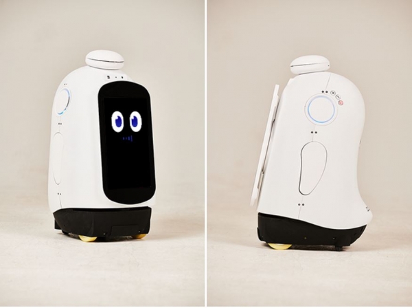 (주)로보케어가 개발한 이동형 인지훈련 데일리케어 로봇 '보미Ⅱ'. 사진=로보케어 홈페이지 캡처