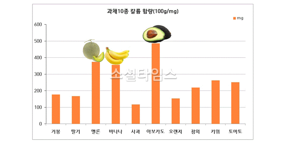 칼륨 함량=국가표준 식품성분표